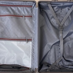 【新品】アルミスーツケース キャリー グレー 60L TSAロック　消音軽量の画像