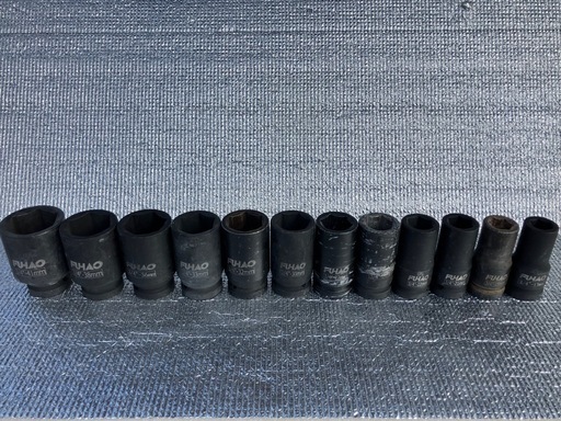 3/4DR インパクトソケットセット 12pcs 17〜41mm 大型車・トラック・重機整備用 FUHAO
