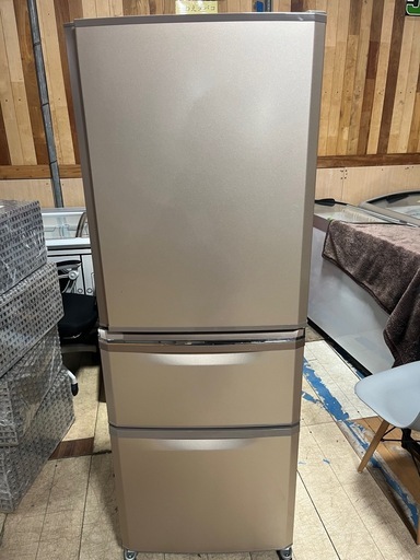 冷蔵庫三菱17年335L自動製氷機　仙台市内無料配達