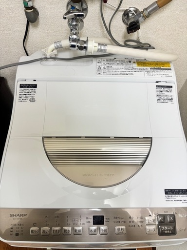 【受け渡し先決定済み】シャープ縦型洗濯機