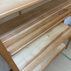 無印良品　パイン材ユニットシェルフ　棚の画像