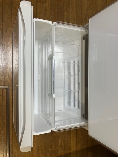 HITACHI 冷蔵庫 R-XG4800H(XW) 2018年製 475L 日立 6ドア 真空チルド クリスタルドア クリスタル ホワ