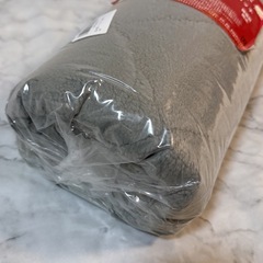 【新品未使用】シングル 掛け敷きセット 毛布 掛け布団 敷きパッド 冬用  グレーの画像