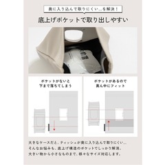 ティッシュとウェットティッシュ両方を入れられる2way吊り下げケースの画像