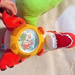 恐竜　ぬいぐるみ時計　2つセット　アラーム付き　の画像