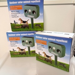 【3個セット】猫よけ 超音波 ソーラー充電式 動物撃退器 防水 ...