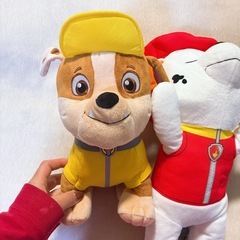 パウパトロール　マーシャル　ラブル　ぬいぐるみ　セットの画像