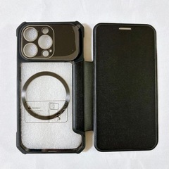 iPhone 13 Pro ケース MagSafe対応 クリア×ブラック 新品の画像
