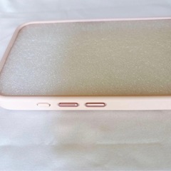 iPhone 15 Pro Max ケース ピンク 背面クリア シンプル 新品の画像