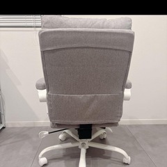 タンスのゲン 洗えるリクライニング デスクチェア フットレスト付ゲーミングチェアの画像