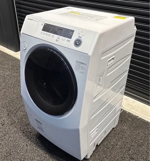 【超最安値】?2022年製SHARPドラム式洗濯乾燥機　10kg ES-H10F 単身最適 配達無料