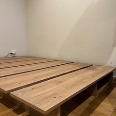 LOWYA セミダブル ローベッドフレーム シャビーナチュラルの画像