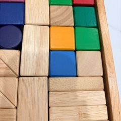 ニチガン50ピース積み木☆12色☆つみき☆赤ちゃん☆子供おもちゃの画像
