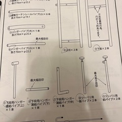ニッセン★ツッパリクローゼットハンガーラックの画像