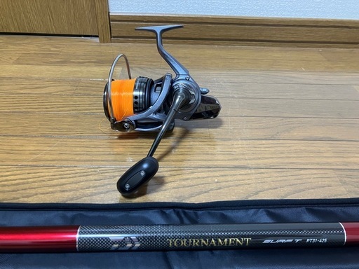 【美品】①ダイワトーナメントサーフPT31-425.パワーサーフQD　1セット