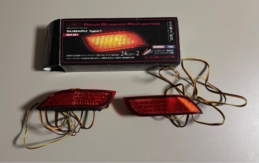 VALENTI LED リアバンパーリフレクター スバル タイプ1