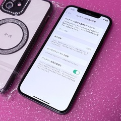 SIMフリー iPhone12 ブラック　未使用ケース付き💐　の画像