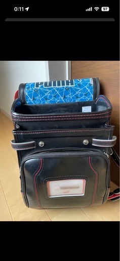 USED　天使のはね　セイバン　ランドセル　プーマ　男の子　ブラック　レッド