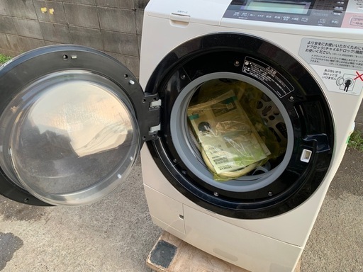 2016年製 HITACHI ドラム式洗濯機BD-S8800L 風アイロンBIGドラムSLIM 洗濯11kg/乾燥6.0kg 状態良好