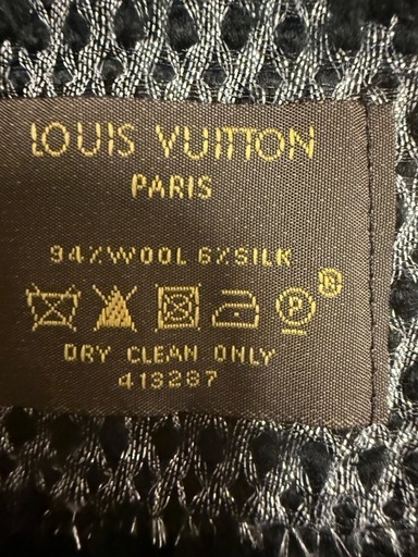 ルイヴィトン LOUIS VUITTON マフラー ロゴマニア シャイン M75833