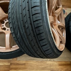 work 18インチ　9.5j 4本　
タイヤ付きの画像