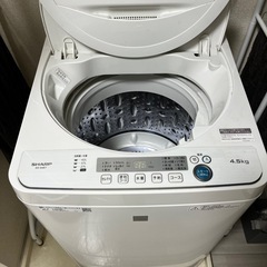 洗濯機　SHARP ES-G4E7の画像