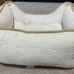 犬用　ベッド　2枚重ねレーススクエアベッドの画像