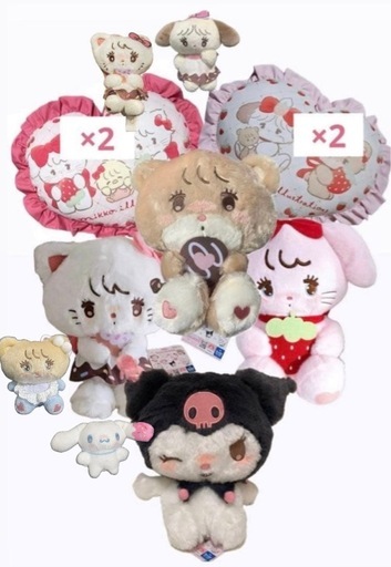mikko×Sanrio ドーナツデザインBIGぬいぐるみ ムース