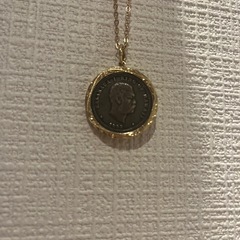 ⭐︎15日まで限定⭐︎マキシ　14k 刻印1883年ハワイアン王国希少コインネックレスの画像