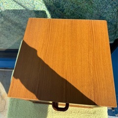 小型　引き出し収納庫　木製3段の画像