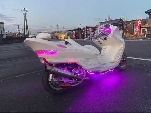 今週限定下げ　低走行　マジェスティ C　SG03J フルカスタム　即乗り　LED 茨城 千葉 埼玉 実働 マグザム マジェスティC SG03J 低走行白フルエアロ 実働 約15000km 即乗り (のの