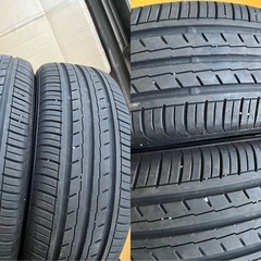 YOKOHAMA 195/55R16 2022年製 夏タイヤ 4本セット 残溝約6.3mmの画像