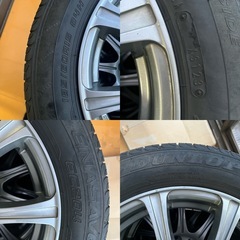 DUNLOP 185/60R15 2023年製 夏タイヤ 4本セット アルミホイール付き 溝6,7mmの画像