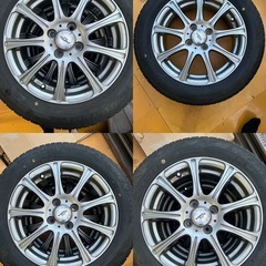 DUNLOP 185/60R15 2023年製 夏タイヤ 4本セット アルミホイール付き 溝6,7mmの画像