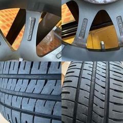 DUNLOP 185/60R15 2023年製 夏タイヤ 4本セット アルミホイール付き 溝6,7mmの画像