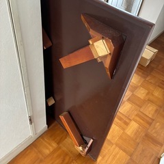 木の折りたたみ机　レトロの画像