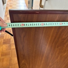 木の折りたたみ机　レトロの画像