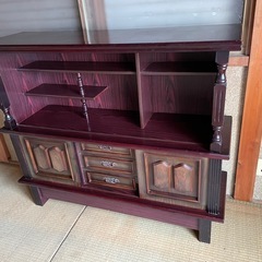 アンティーク　木製サイドボード　昭和レトロ　　来週処分予定ですの画像