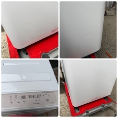 美品 Panasonic パナソニック 全自動洗濯機 6kg ライトベージュ NA-F6B3-C の画像