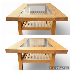 ガラステーブル　ローテーブルの画像