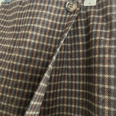 （LL）［良品］チェック柄 ロングスカートの画像