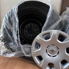 美品 ハイエース純正 ダンロップタイヤ・ホイールセット 195/80R15 LT 25年製の画像