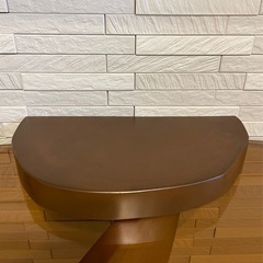 ①ウォールシェルフ 板 玄関 ラウンド 丸型半円 壁ディスプレイ JDW- 221の画像