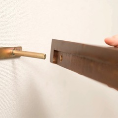 ①ウォールシェルフ 板 玄関 ラウンド 丸型半円 壁ディスプレイ JDW- 221の画像