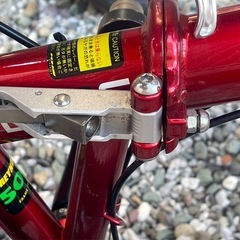 KHS F-20RC Tiagra 2×10s 折りたたみ自転車 レッド　カーボンフォークです。の画像