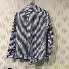 UNIQLO ストライプ 長袖シャツ Lサイズの画像