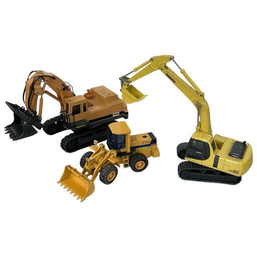170070 現状品 KOMATSUミニチュア重機 3点まとめ売り [0000000004366 