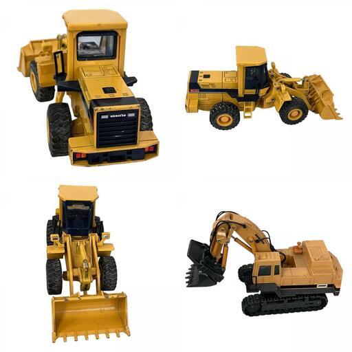 170070 現状品 KOMATSU　ミニチュア重機 3点まとめ売り [0000000004366]
