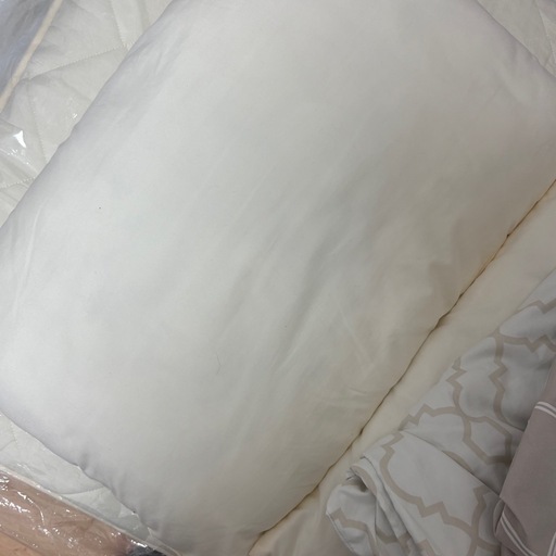 西川 敷布団＋まくら 2セット 来客用使用 カバー付き