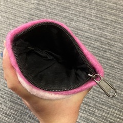 インコ　フェルトポーチ　ピンク　希少の画像